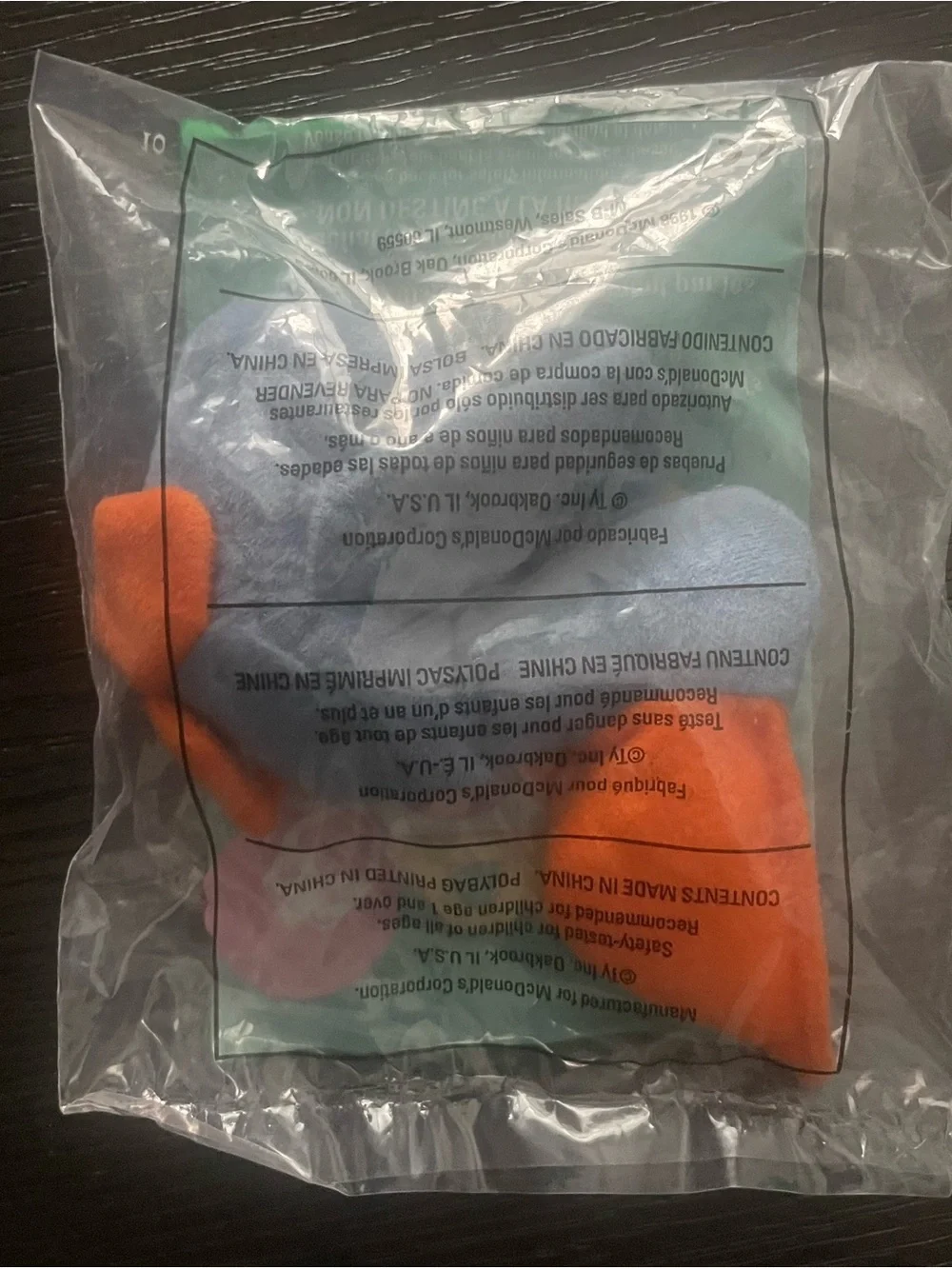 Vintage 1997 McDonald’s TY Teenie Beanie Scoop #8 Sealed